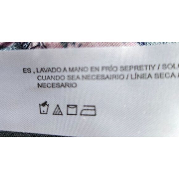 Band Of Gypsies Woman SZ L Maxi Dress Floral Layered Hem Ruffle Smocked Peasant - Picture 11 of 11